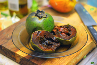 Chocolate Pudding Fruit - Black Sapote - TMF Florida Fruits - www.TMFflorida.com - Tropical Medical Fruits - www.TropicalMedicalFruits.com